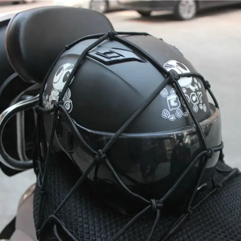 Motorcycle Bungee Net 1pc Motorcycle Luggage Net Bike 6 Hooks Hold down Fuel Tank Luggage Mesh Web Bungee Black Motorcycle Bike Tank Car Styling