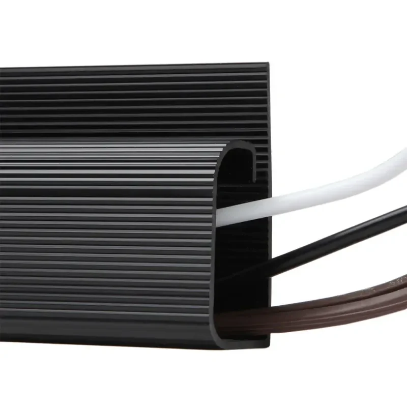 J Channel Desk Cable Organizer, PVC Waterproof Cable Management, TV Background, Black Protector, Under Desk Accessories