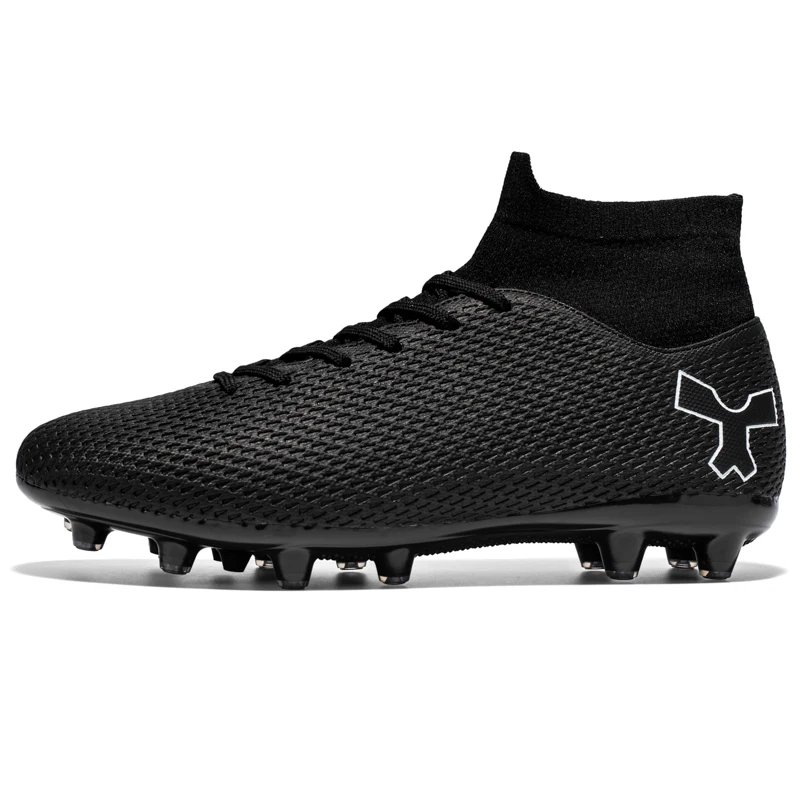 New Unisex Long Spike Football Boots Men Broken Nail Soccer Shoes AG/TF Training Soccer Cleats Sneakers Non-Slip Ankle Zapatos