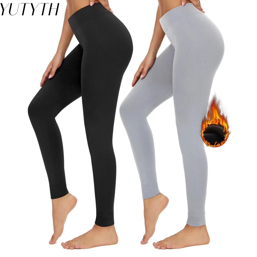 Winter Women Shapewear Thermal Leggings High Waist Tummy Control Body  Shaper Female Leggings Black Slim Fitness Skiing Pants