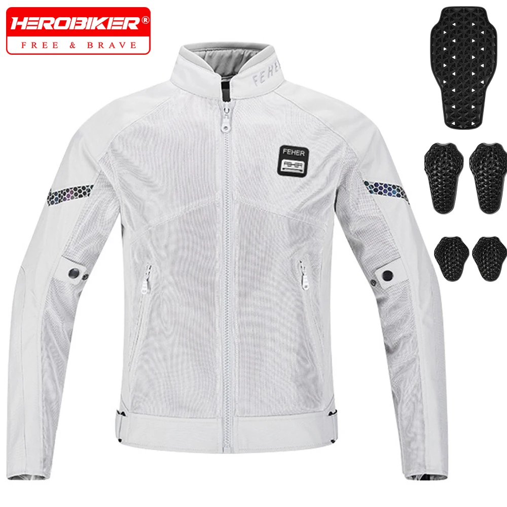 Summer Motorcycle Jacket Motocross Jacket Men Women Protective Gear mesh Motorbike Riding XS-7XL