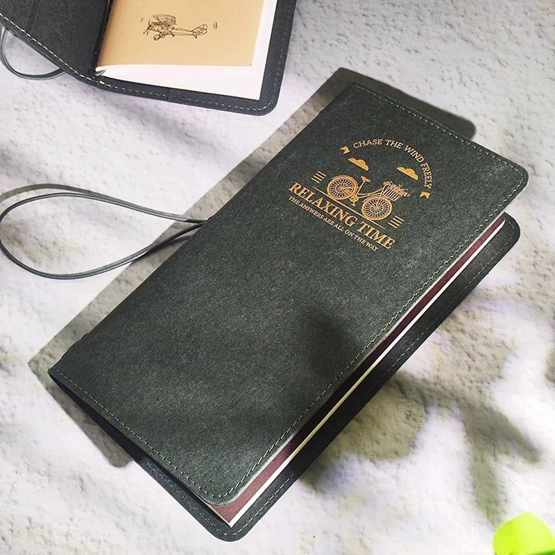 포텐테이트 수채화 용지 100% 코튼 200g 그린 워셔블 크라프트 커버 여행용 수채화 저널북 스케치북 (페인팅용)