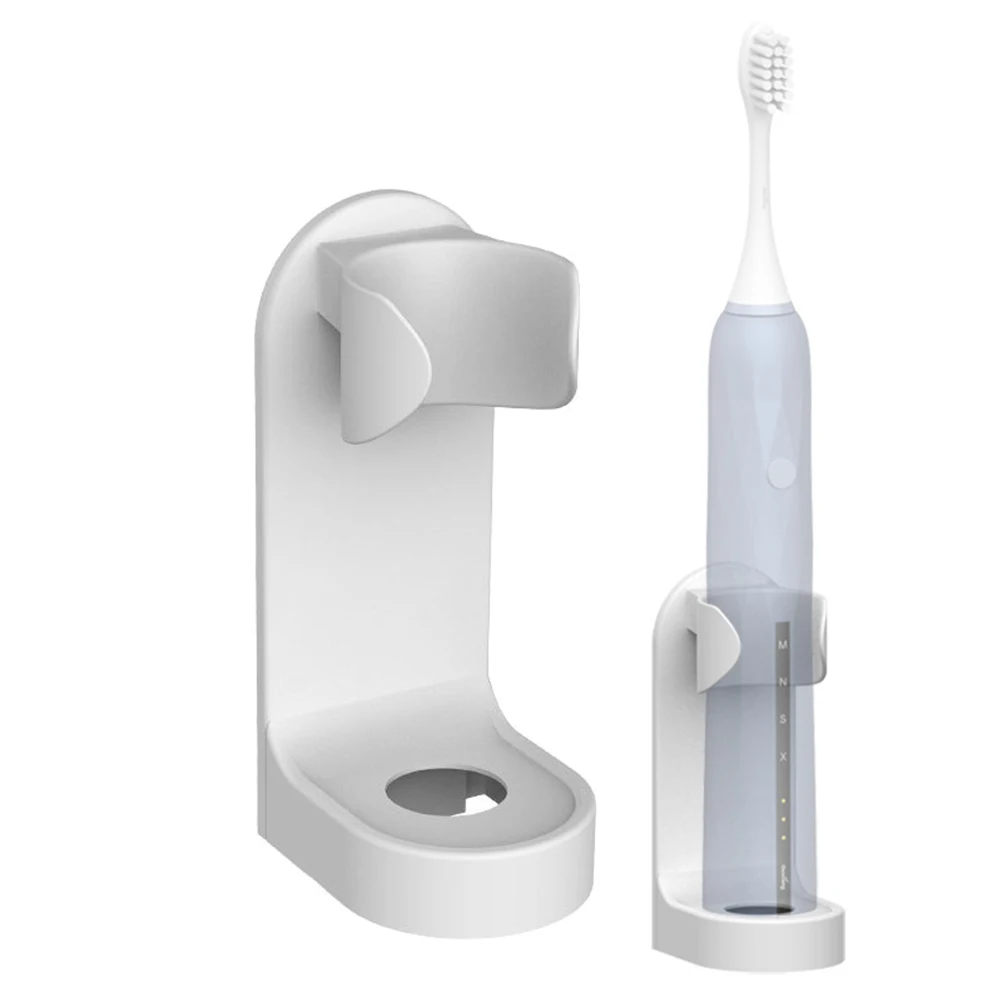 1PC Wall Mount Electric Toothbrush Holder Fashion Creative Traceless Toothbrush Stand Rack Space Saving Bathroom Accessories bathroom accessories set toothbrush holder disinfection box automatic toothpaste dispenser holder toothbrush wall mount rack