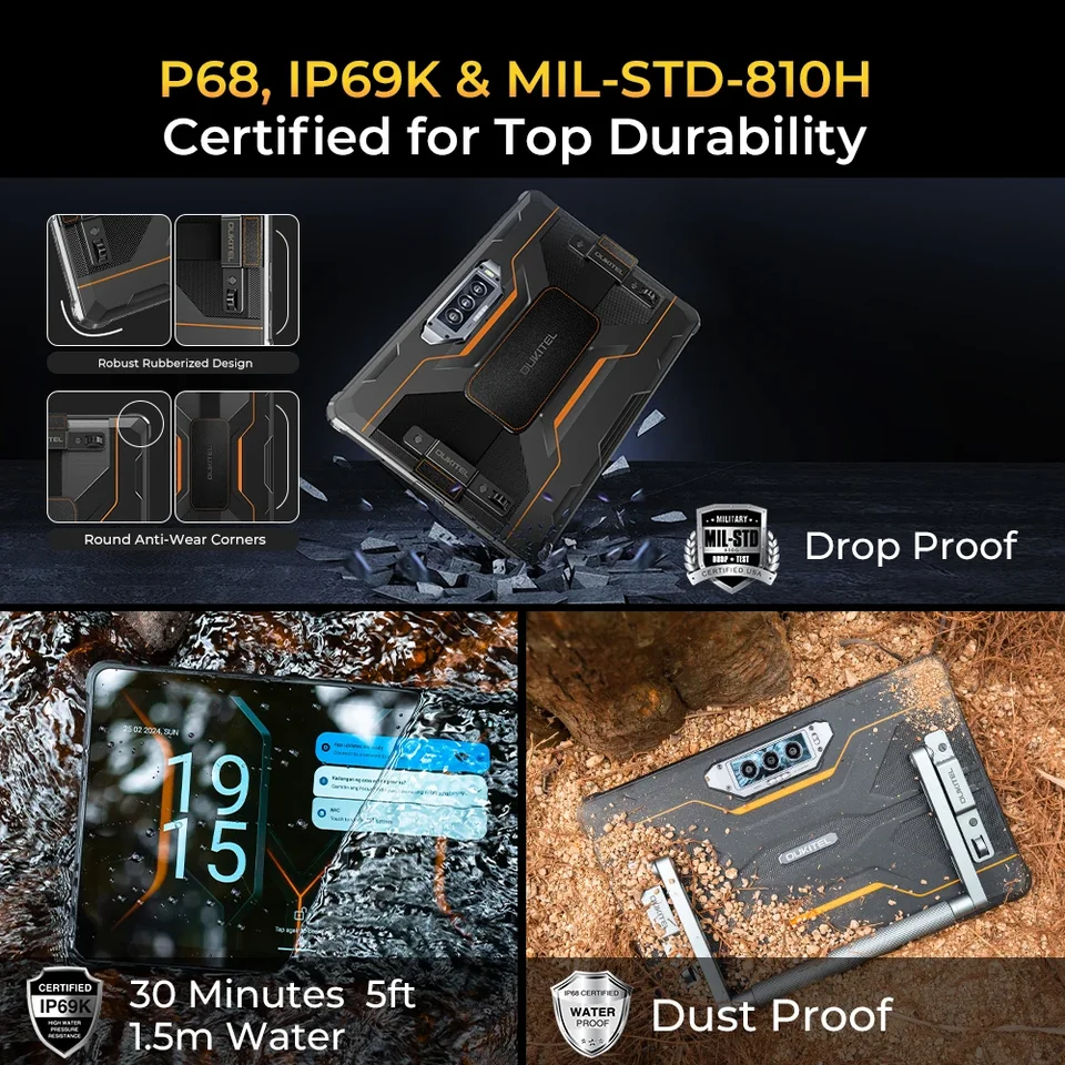 OUKITEL RT8 Androidタブレット 20000mAhバッテリー Amazon.co.jp: OUKITEL RT8 防水タブレット 20000mAhバッテリー+33W PD