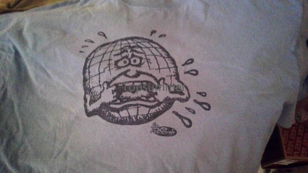 

Shocked Earth R Crumb T Shirt Blue Ultra Cotton Xl Used Free Ship