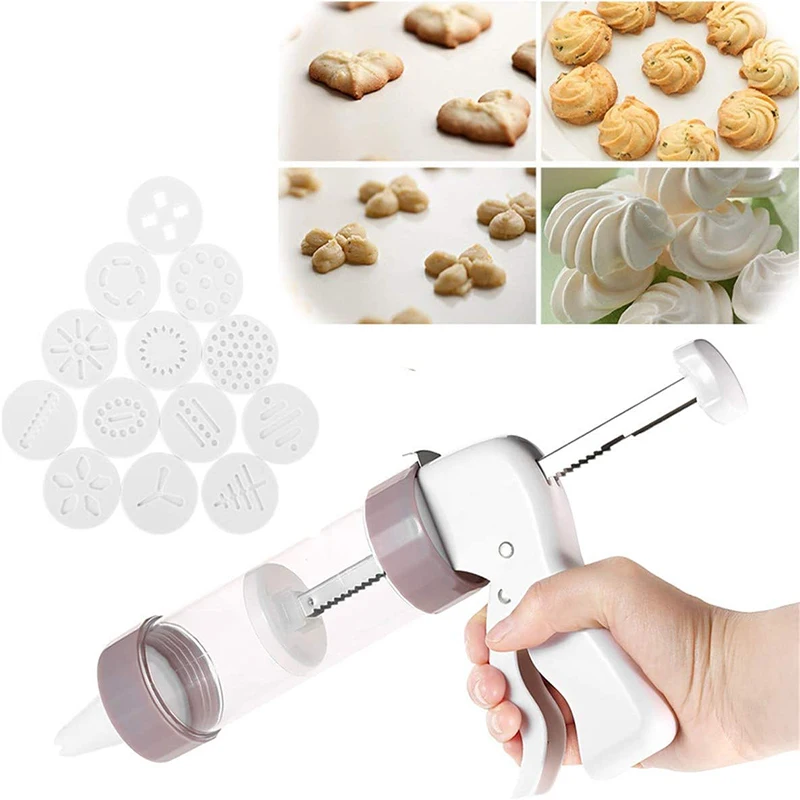 

Cookie Press Kit Manual Cookie Maker Press Kit Cake Cream Decoration Tool Set Biscuits Maker Gun Set Cookie Press Baking Supplie