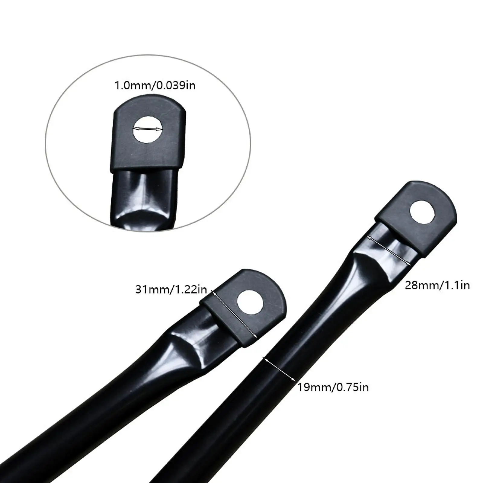 2x Swing Replacement Rods for Hanging Swing Seat to Frame Accessories for Pole Set Outdoor Play Equipment
