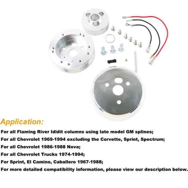 Car Short Hub Connector 5 &amp; 6 Hole Polished Steering Wheel Hub 