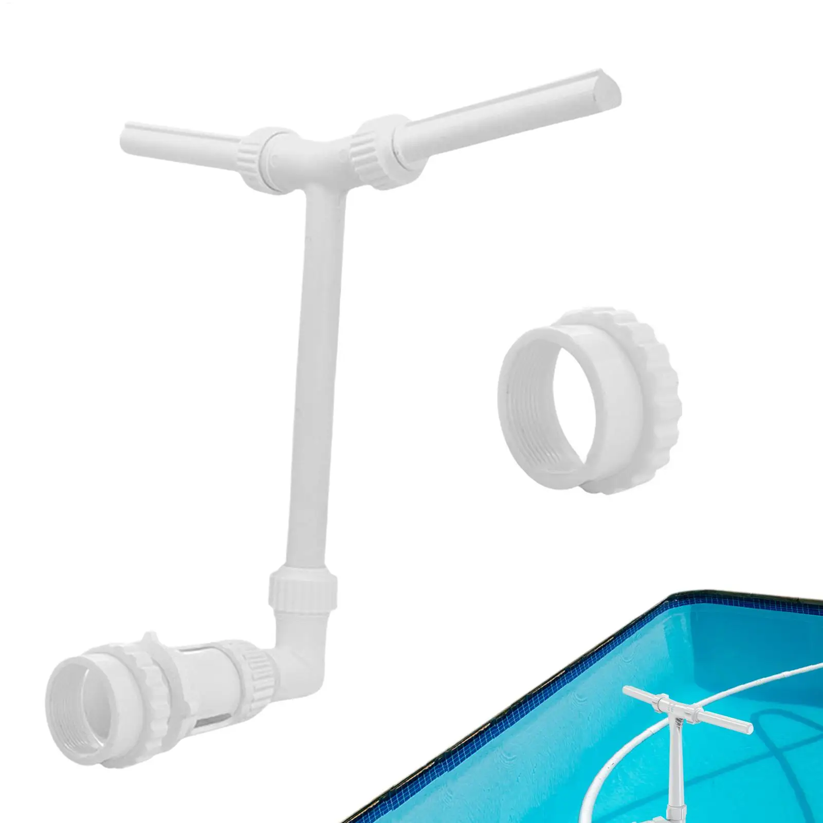 Description Picture 2 of itemNew Duals Spray Pool Fountain Cooler Water Swimming Pools Waterfall Sprinkler Fountain Adjustable Waterfall Cooling Relaxation