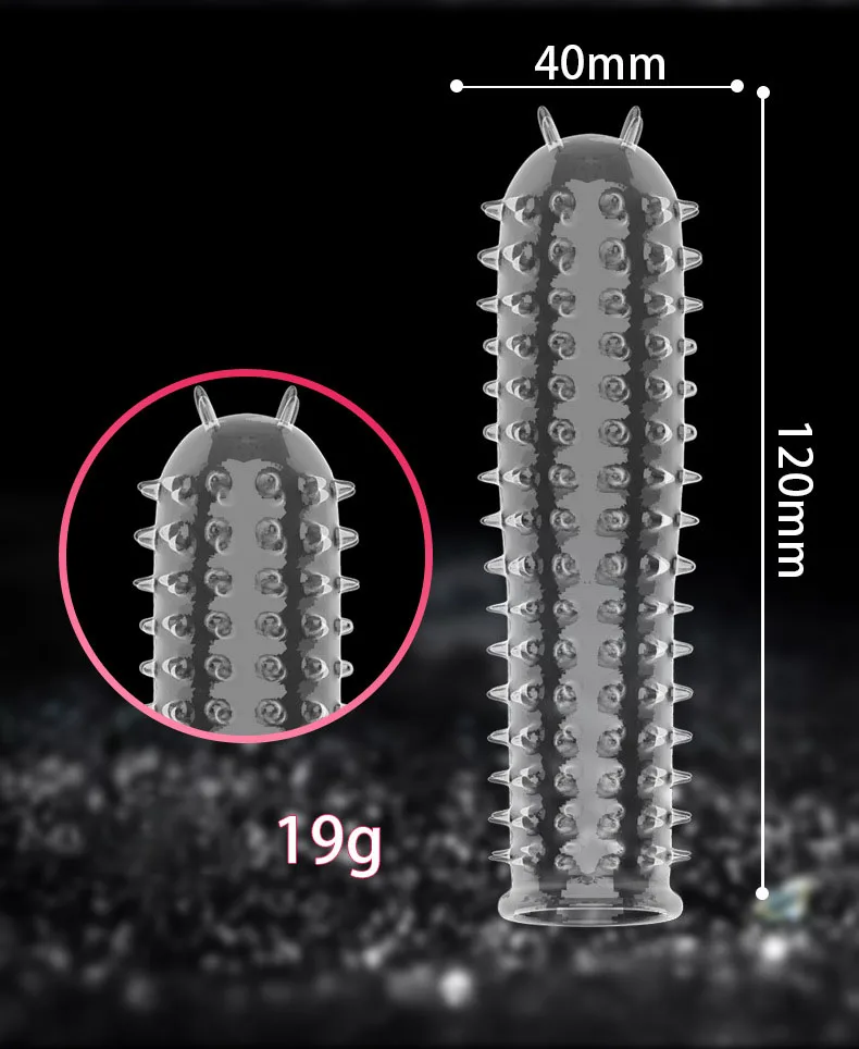 Extender Ribbed Penis Sleeves Lasting Textured Dotted G-spot Clitrios Delay Cock ring Masturbat Vibrator Sheath Enlarger Sex Toy