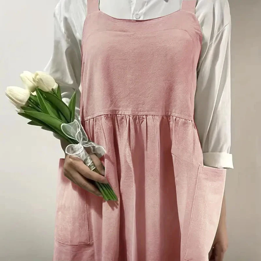 chinese dress ladies Pinafore Dress with Pockets main image 0