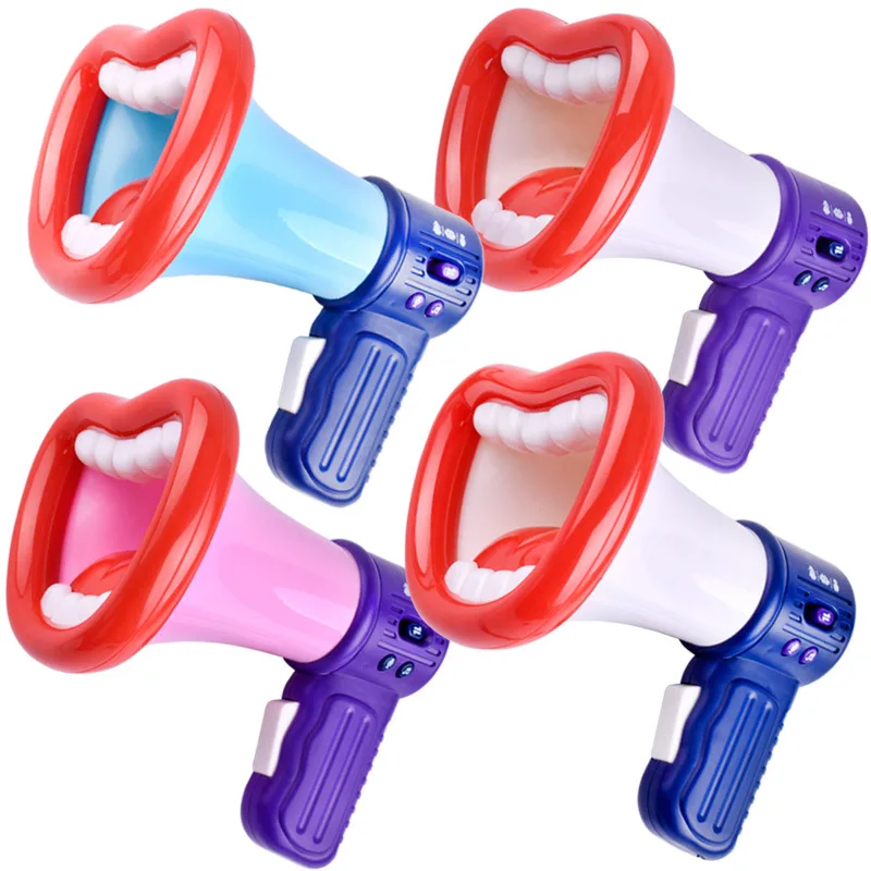 2023 New Big Mouth Funny Megaphone Recording Toy Kids Voice