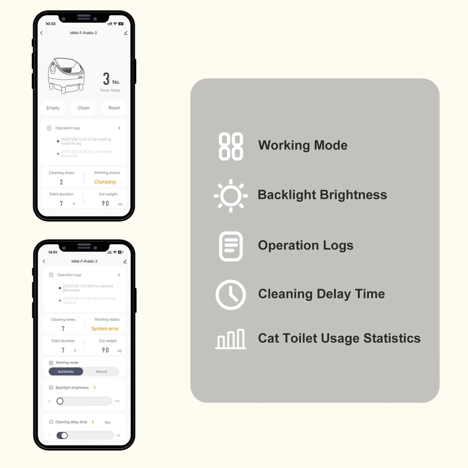 Automatinis kačių tualetas 76L su APP valdymu ir XXL stalčiumi. - Image 2
