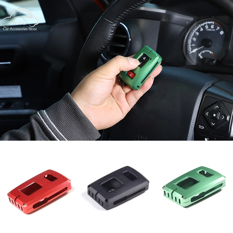 

For Toyota Tacoma 2016-2022 Aluminium Alloy Car Remote Key Fob Cover Case Holder Shell Scratch-Resistant Accessories