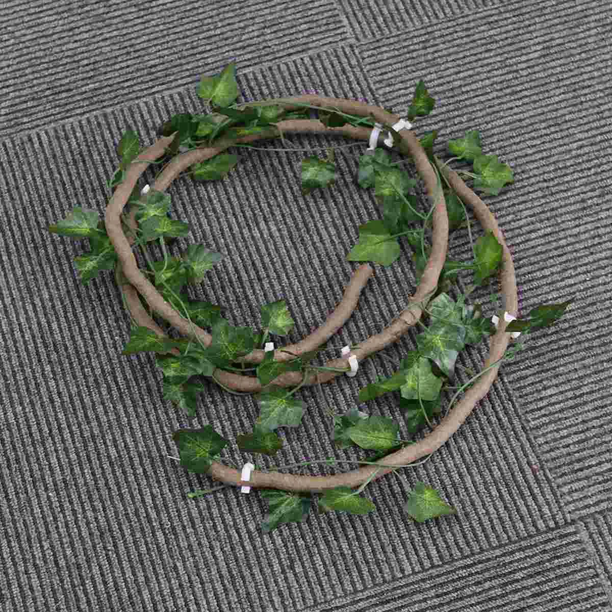 Reptile Vines Reptile Terrarium Decor Reptile Vines Flexible Reptile Leaves with Suction Cup Jungle Climber Long Vines Habitat Decor for Climbing Lizards Gecko Snakes