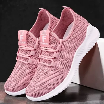 2025 Women's Casual Sneakers Summer Comfortable Breathable Platform Shoes Fashion Women Versatile Lace-up Shoe кроссовки женские