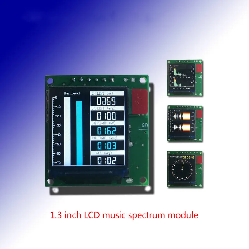 Lcd Music Spectrum Display Analyzer Mini Dynamic Balance Output Screen vu Meter Module 13