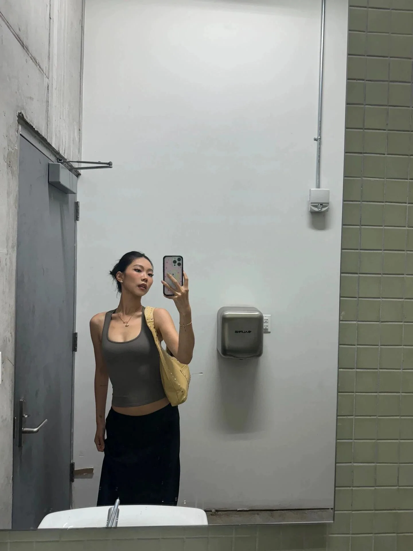 Tank Air Vest Halter Solid Color Black White Powder Wide Shoulder I-shaped Vest Top Sports Daily Wear