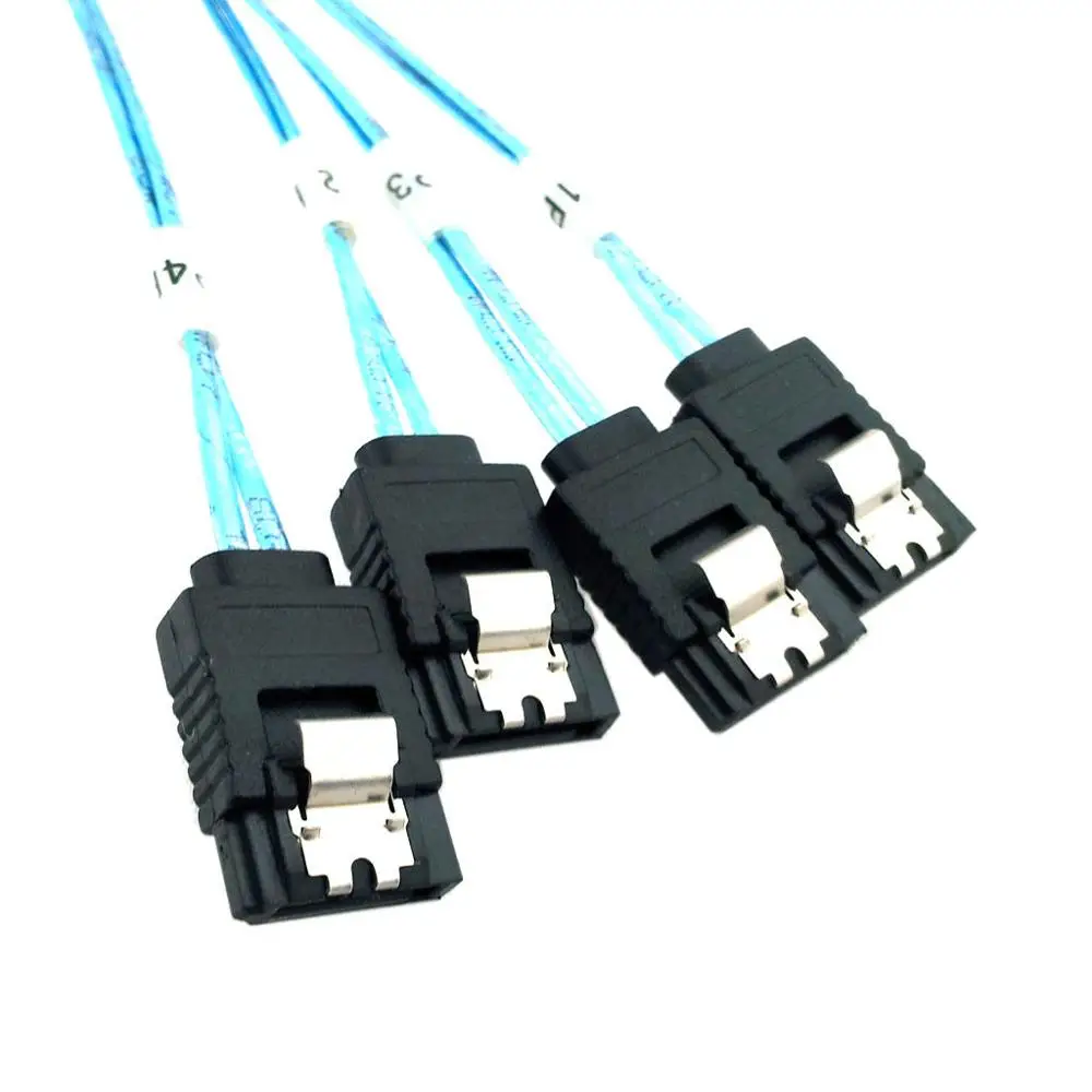 

Внутренний кабель данных CYDZ Mini SAS SFF-8643 с 4 SATA 7pin для жесткого диска