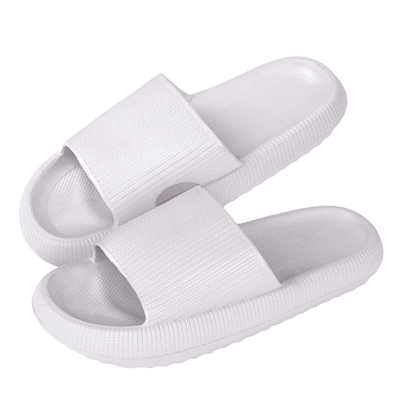 thick platform slippers cloud slippers non-slip eva soft waterproof sandals damping silent bathroom indoor shoes for women men 