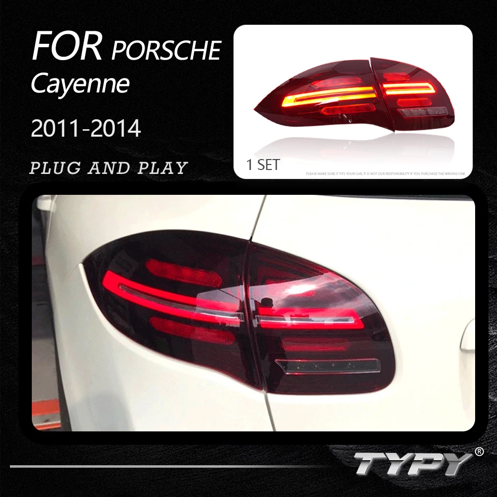 

TYPY Car Tail Lights For Porsche Cayenne 2011-2014 LED Car Tail Lamps Daytime Running Lights Dynamic Turn Signals