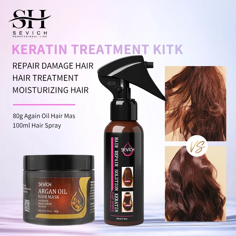 Sevich Hair Treatment Set 80g Argan Oil Moisturize Hair Mask Repair