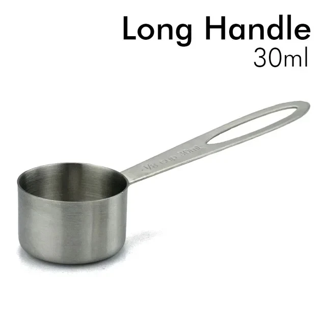 Description Picture 3 of itemStainless Steel Coffee Bean Spoon, Short or Long Handle, Measuring Coffee Scoop, Home Kitchen Sugar Powder, 30ml, 10g