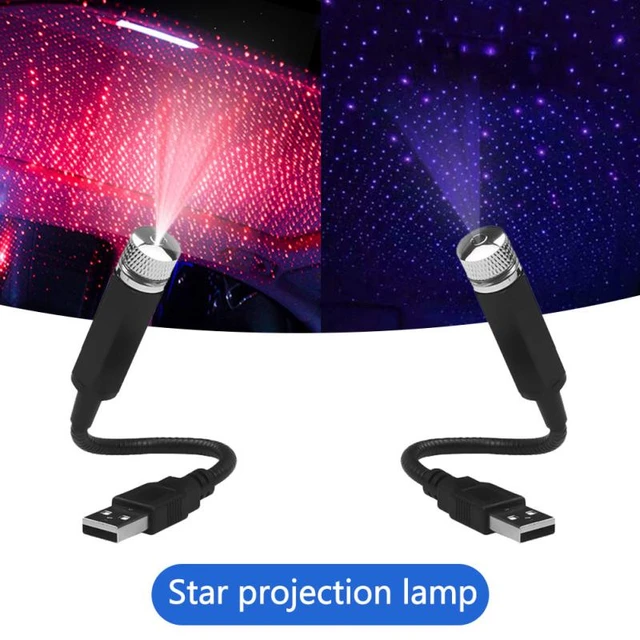 USB car Full Star Atmosphere Light Starlight Projection Night Light LED  Interior Light Starry Night Light Modified car Interior Decoration - Plug  and