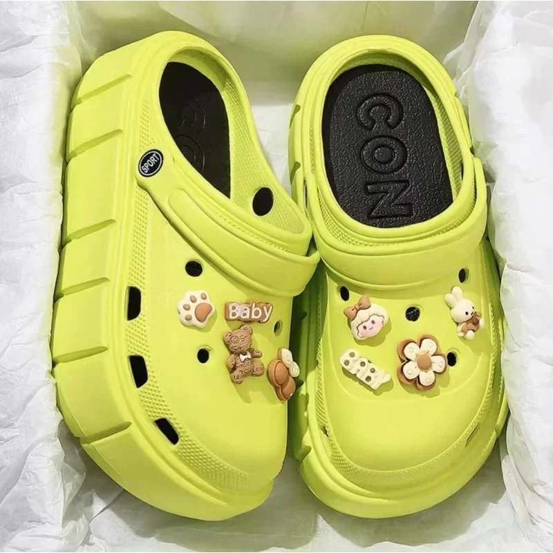 105 hole shoes BABY princess-Green