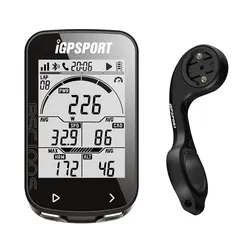 Wireless GPS Bike Computer and Digital Cycling Odometer with Speedometer and Stopwatch Functions (BSC100S with holder)