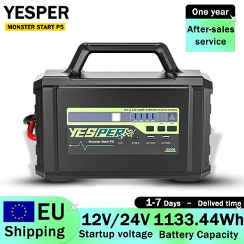 YESPER MONSTER START P5 Avviatore di emergenza per auto portatile 12V/24V Tensione 1133,44Wh Capacità Alimentatore di emergenza per auto Doster Starter