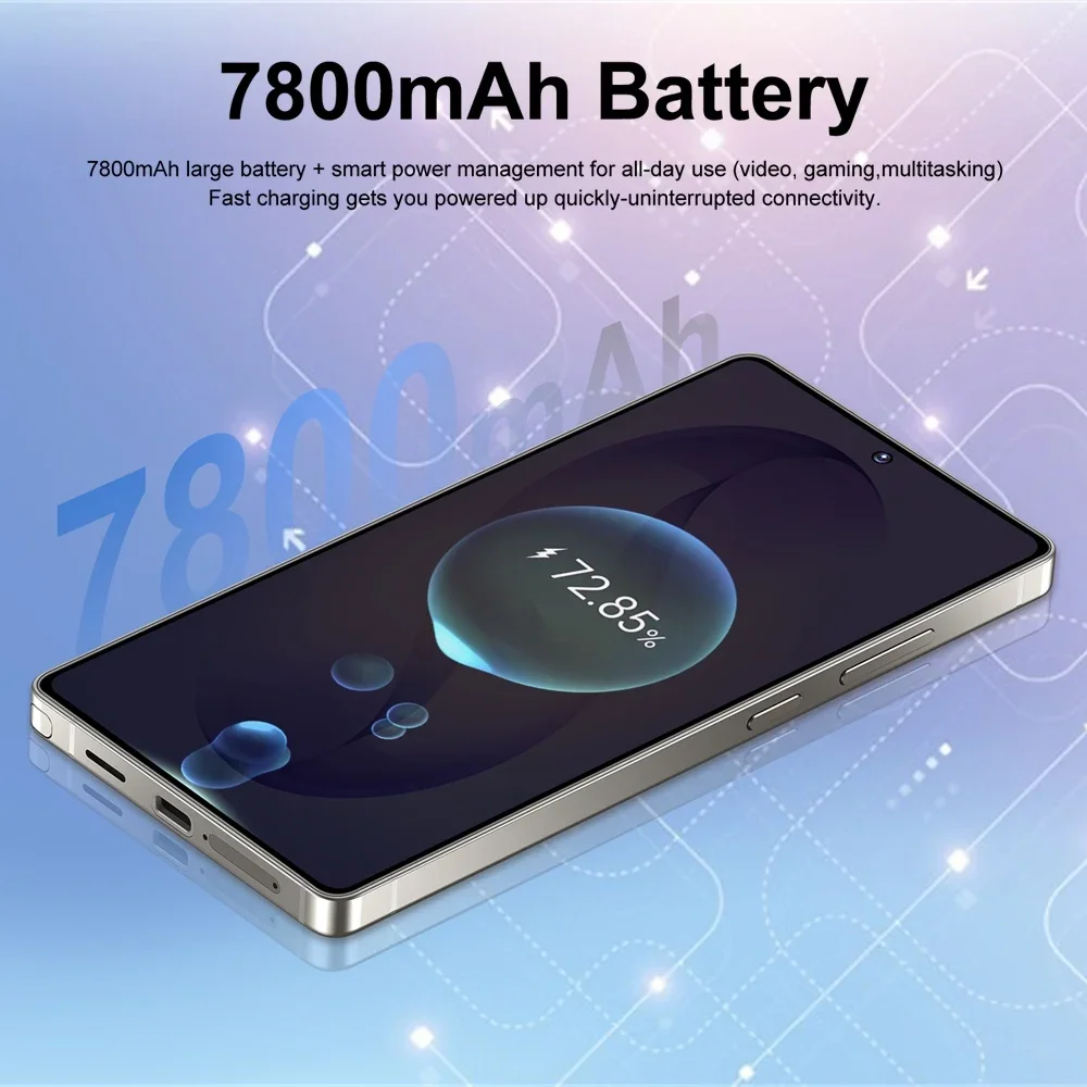K-Touch C26 Ultra Mobile Phones 7.3 Inch 5G Dual SIM Smartphone Android 15 Cell Phone 16+48MP Camera 7800mAh Face Unlocked Cellphones For Men Women
