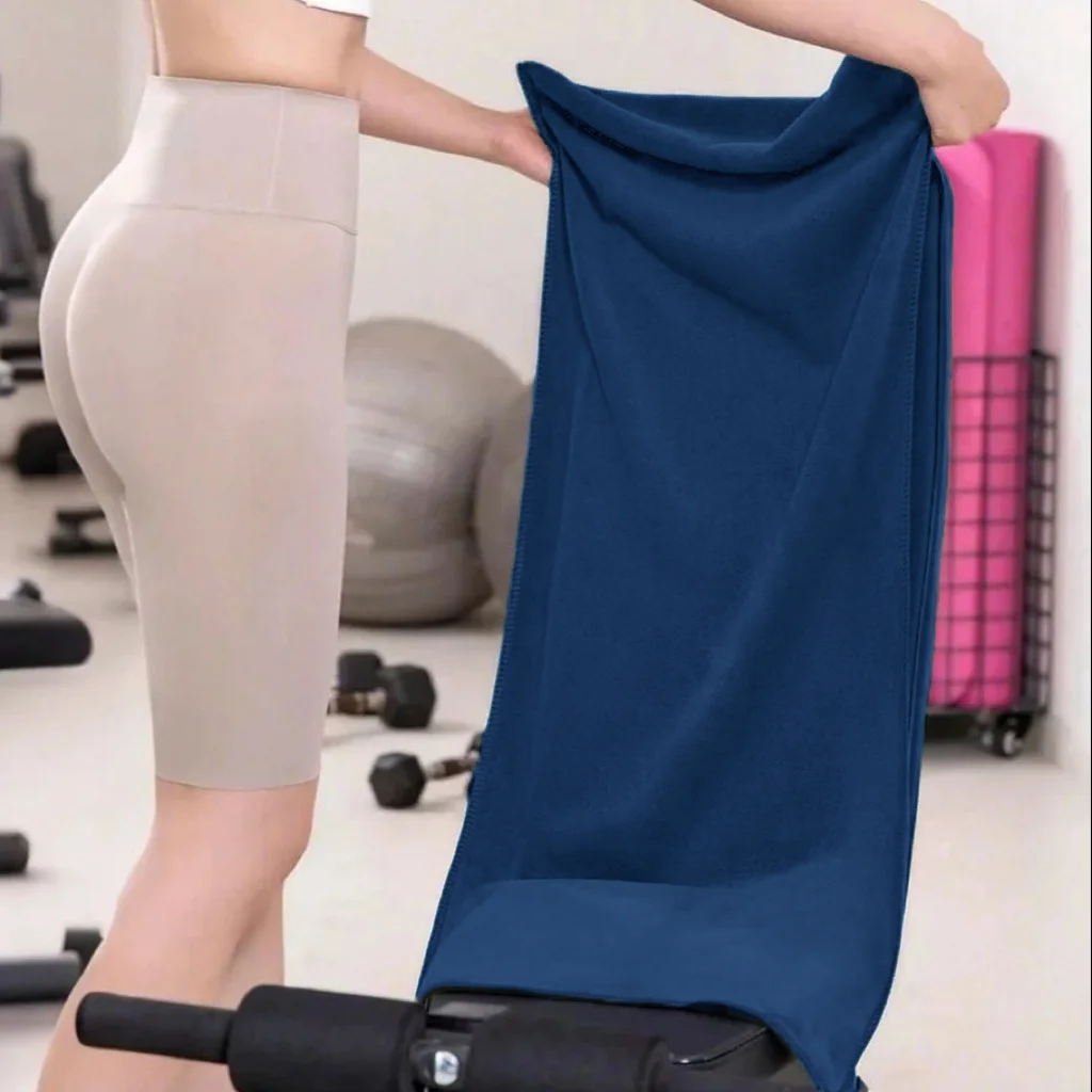 초흡수성 빠른 건조 체육관 타월 지퍼 포켓 다양한 색상 선택 가벼운 피트니스 해변 여행 야외용 휴대용