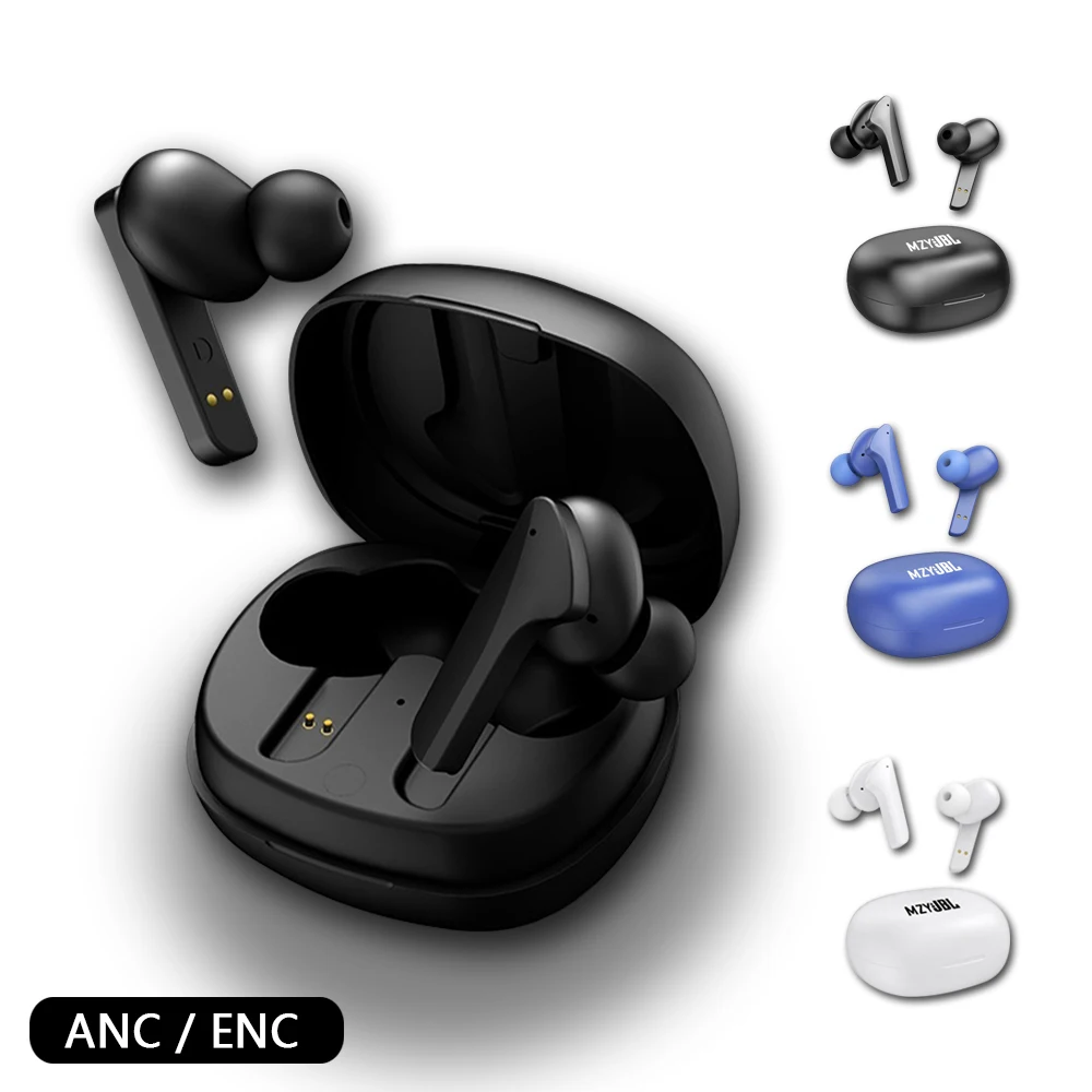 

For MZYJBL Wave ANC Wireless Earphone Bluetooth 5.3 Headphone Active Noise Cancelling Sport Earbuds With Mic For Android iOS