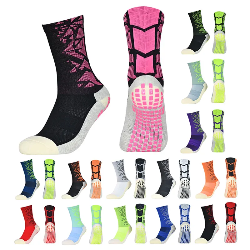 

Fashion Outdoor Sports Running Socks Compression Athletic Football Soccer Socks Basketball Anti Slip Socks with Grips