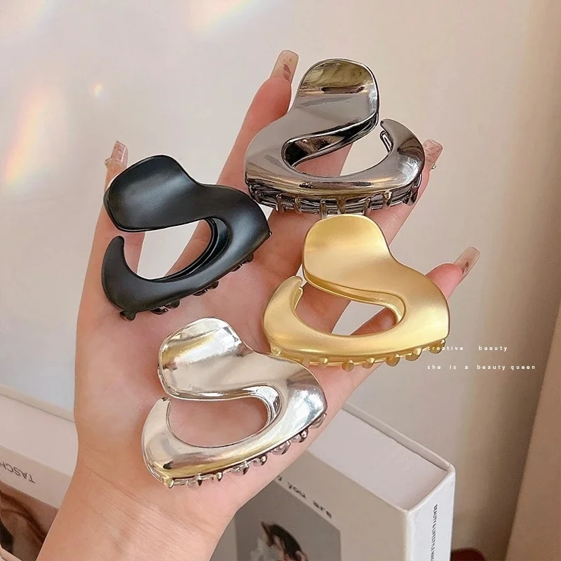 New Tiny Metall Haar Klaue Für Frauen Mädchen Koreanische Geometrische Haar Bad Krabben Clips Haarnadeln Grips Headwear Haar Zubehör – Detail 1