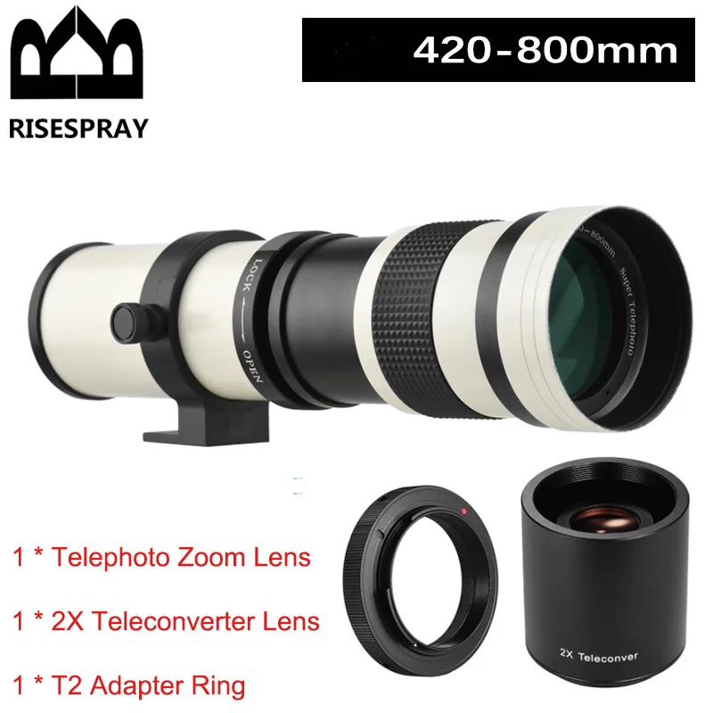 420-800mm Super Telephoto Lens for NIKON AI Canon EF Manual