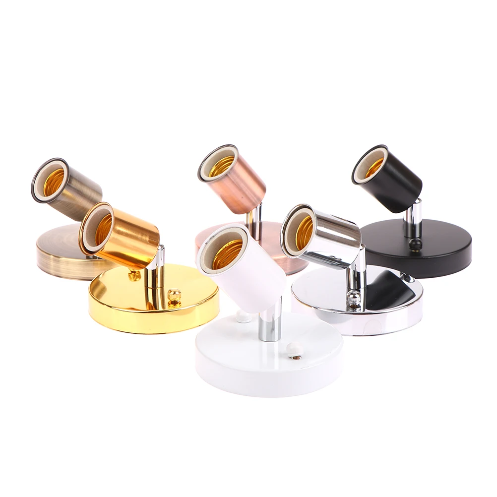Lamp Socket Holder Lamp Base E27 Light Socket Antique Metal Lamp Socket Holder For E27 Edison Incandescent 1pcs