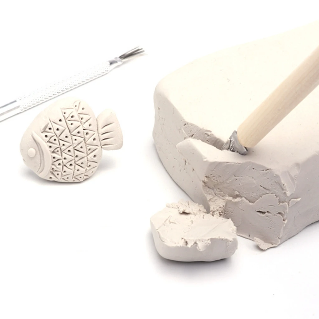 Cold Porcelain Sculpt Air Dry Clay Soft  Paper Clay Plaster Modeling Stone Powder Clay Air Dry Hardening DIY Sculpture Statue 4