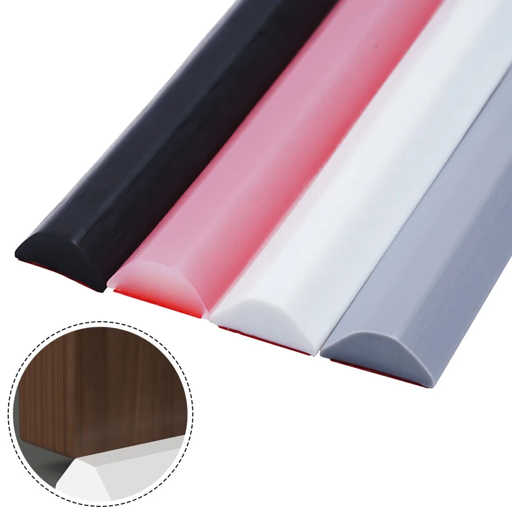 

30cm/50cm/80cm/100cm/200cm Bathroom Retention Water Barrier Strip Dry & Wet Separation Silicone Seal Strip Kitchen Supplies