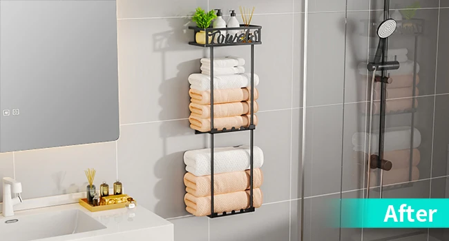 wall mounted towel holder wall towel rack for rolled towels
