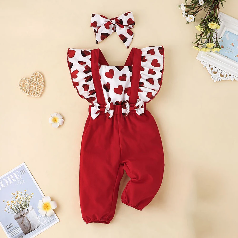 

Baby Girls Newborn Jumpsuit Red Young Children Clothing Baby Romper Summer Short Sleeve Bodysuits Infant Outfit Kids Costume
