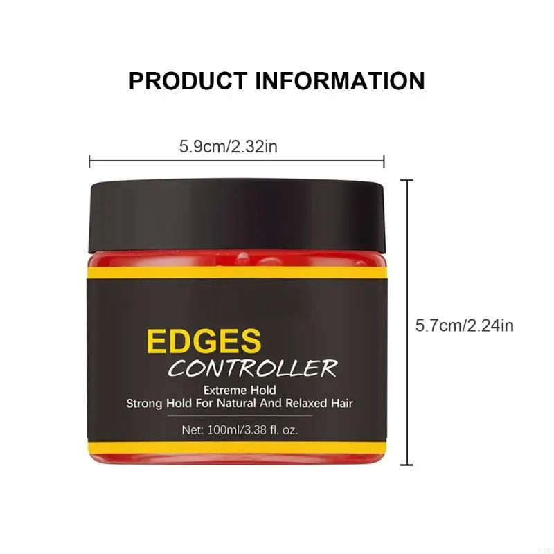 Thick Edges Styling Gel Edges Control Hair Gel Control Wax for Woman T4MB