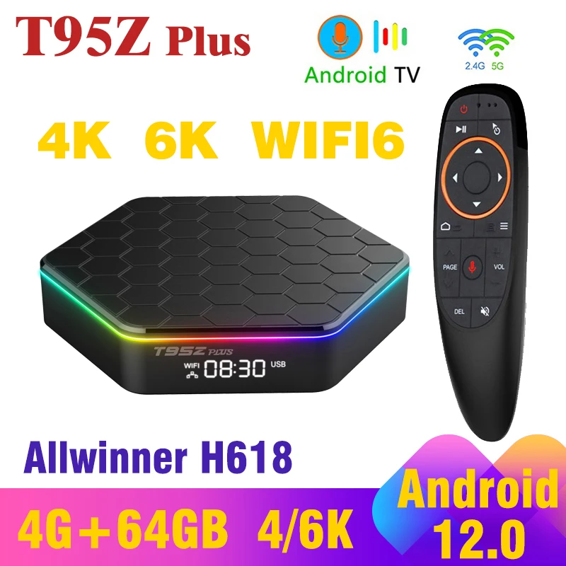 T95z Plus Tv Box T95Z Plus Android12.0 TV Box H618 Quad-core 6K