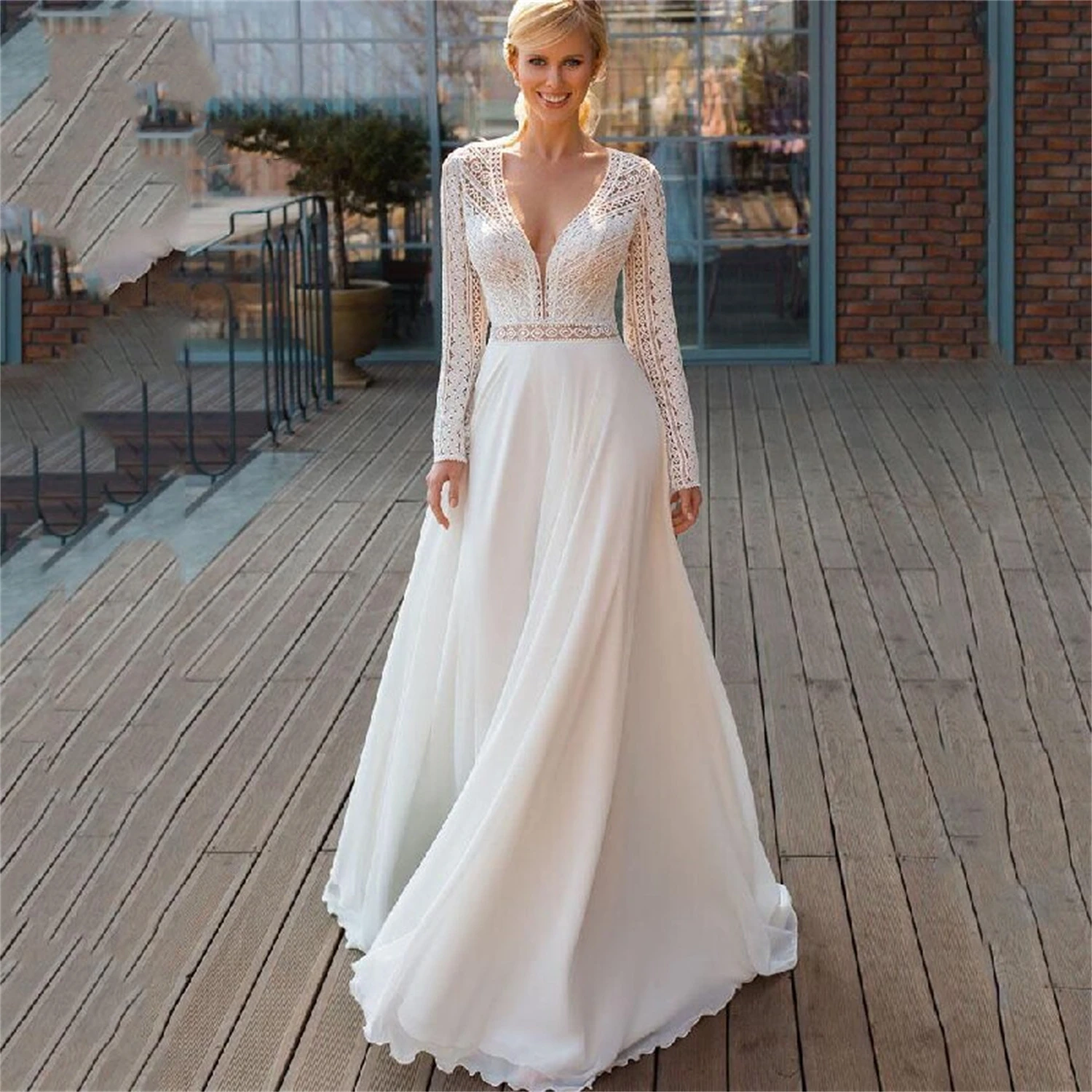 

Morning Light Organza Wedding Dress for Women 2023 Bride Cheap Casual Womens Dresses Perspective Amanda Novias Woman Brides Gala