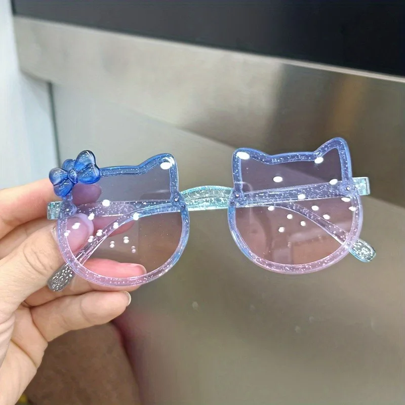 Children's Glasses Fashion Trendy Baby Girl Cat Ear Cartoon Beach Travel Decoration