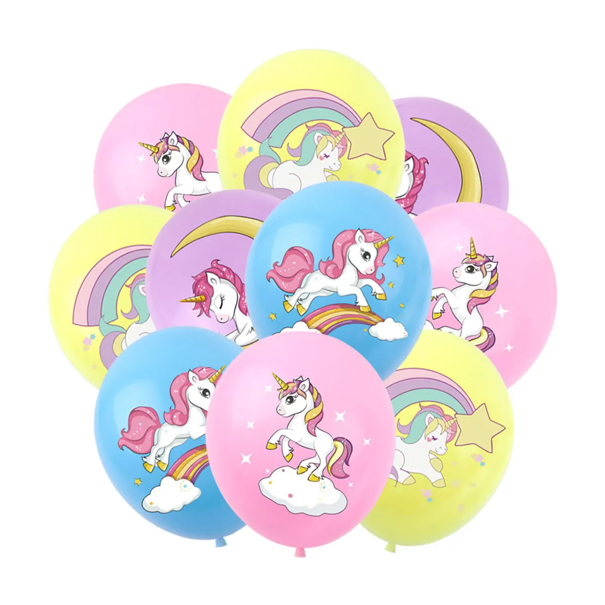10pcs Rainbow Unicorn Slap Bracelets Gifts Unicornio Party Decoration Happy Kids Girls Rainbow Horse Theme Birthday Party Favors party supplies party decorations