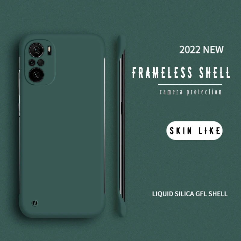 Einfache schlanke dünne Matte Handyhülle für XIAOMI Mi 12 11 Ultra 11T 9 9T 10 10S 10T Lite Pro Bumper Poco F3 Rimless Co_voghion.com