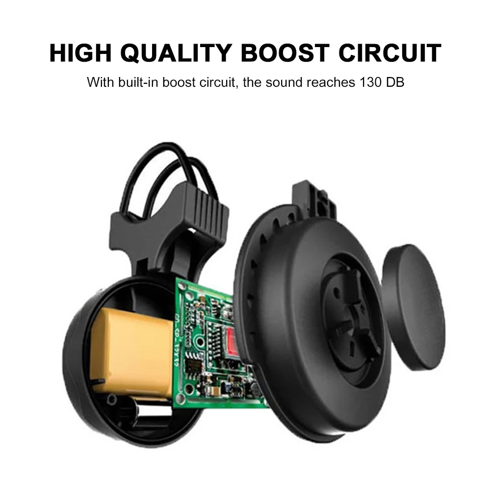 Klaxon De Vélo électrique, Sonnette De Vélo Rechargeable USB étanche Pour Vélo De Montagne, Vélo De Route(Le Noir) Pièces Détachées Vélo