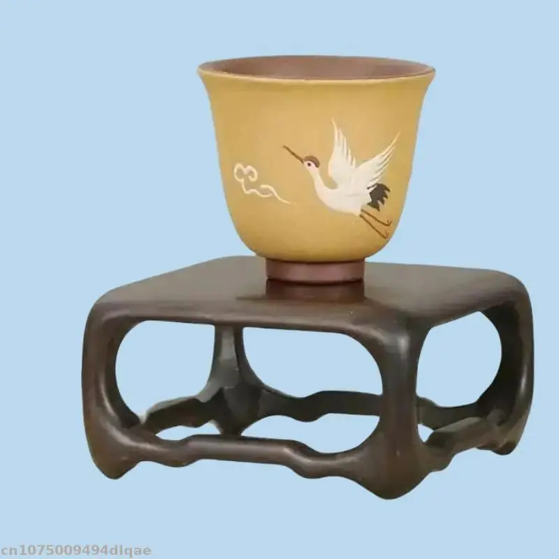 Solid Wood Carving Display Stand Flower Pot Ornament Display Base Lathe Frame Incense Burner Stone Sculpture Base